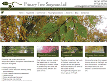 Tablet Screenshot of primarytreesurgeons.co.uk